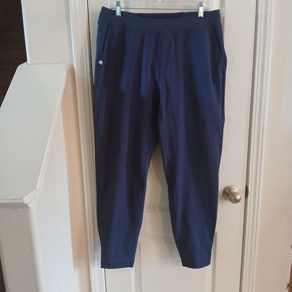 FIGS Technical Collection Navy Blue Straight Leg Scrub Pants L Medical Workwear